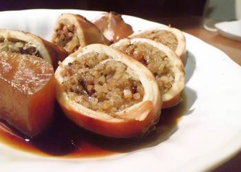 Ready to Serve Very Easy Squid Rice with Squid Ink Made in a Pressure Cooker Savory Delicious