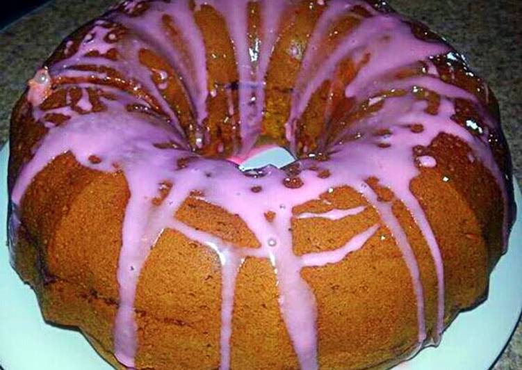 Recipe of Ultimate Strawberry Spice Bundt Cake with Strawberry Glaze