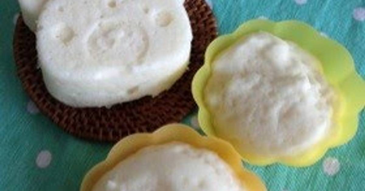 Fluffy Even with Rice Flour! Steamed Bread in a Microwave Recipe by