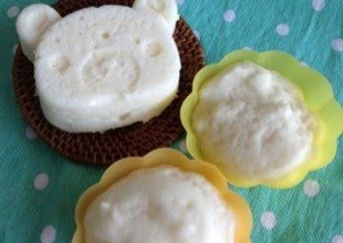 Easiest Way to Make Homemade Fluffy Even with Rice Flour! Steamed Bread in a Microwave