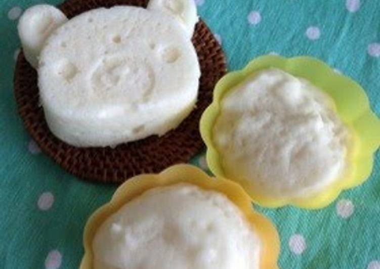 Fluffy Even with Rice Flour! Steamed Bread in a Microwave