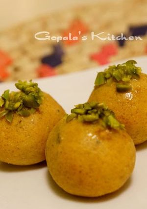 A picture of Indian Sweet Laddu.