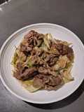 Leeks with Beef Slices