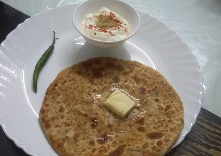 Simple Way to Make Award-winning Stuffed aloo pyaz ka paratha