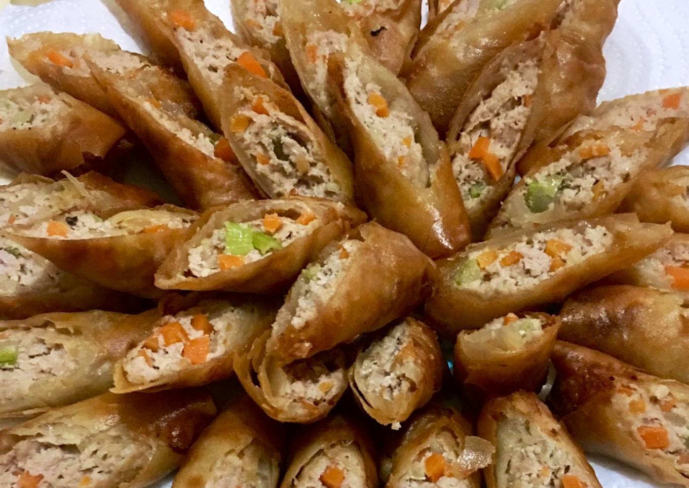 Cheat Day Crispy pork spring rolls