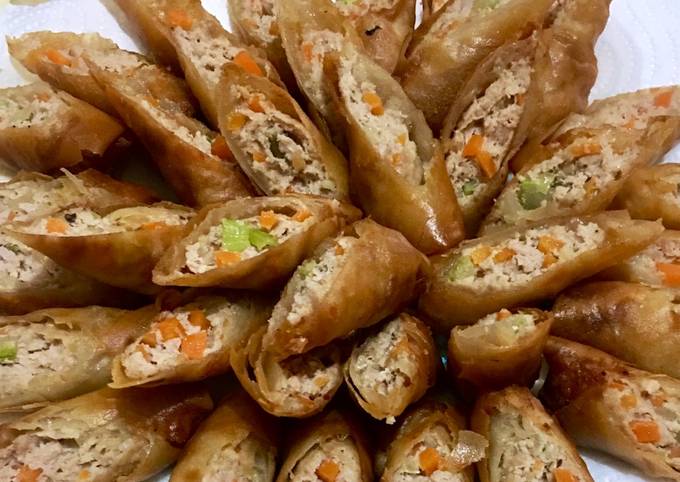 Cheat Day Crispy pork spring rolls