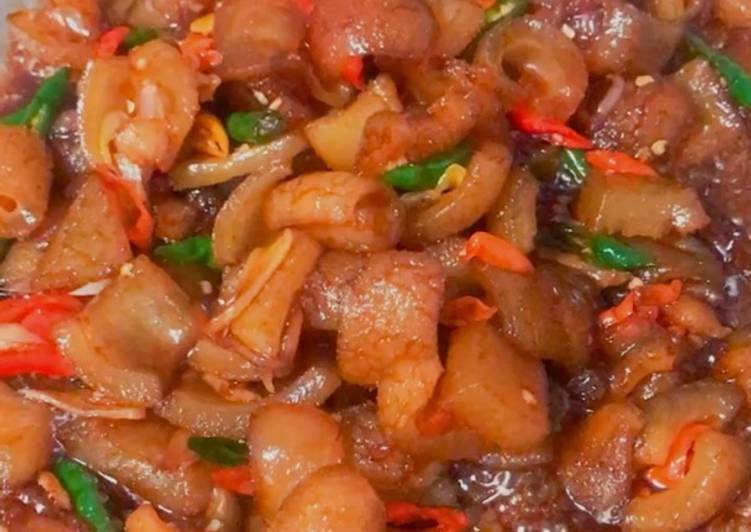 Easiest Way to Make Appetizing Tumis Kikil Cabe Ijo
