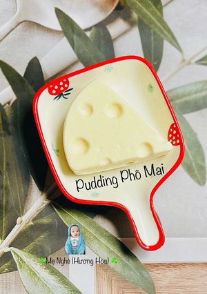 Hình của món Pudding phô mai.