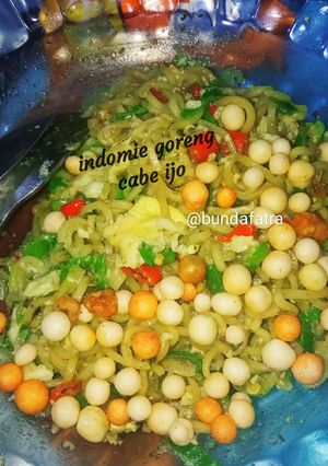 Foto resep Indomie goreng cabe ijo