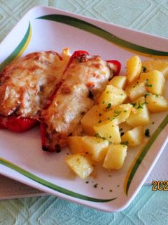Francia töltött paprika recept fotója