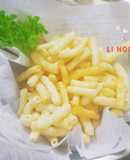 Nui chiên sốt bơ tỏi
