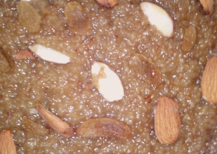 Steps to Prepare Homemade Wheat raw sugar oatmeal (dalia)