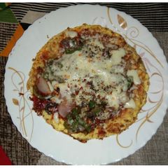A picture of Omelette Pizza.