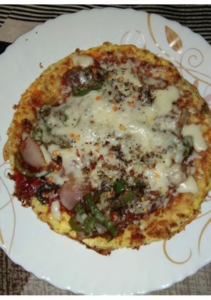A picture of Omelette Pizza.