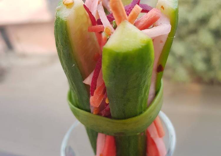 Recipe of Ultimate Stuffed cucumber salad