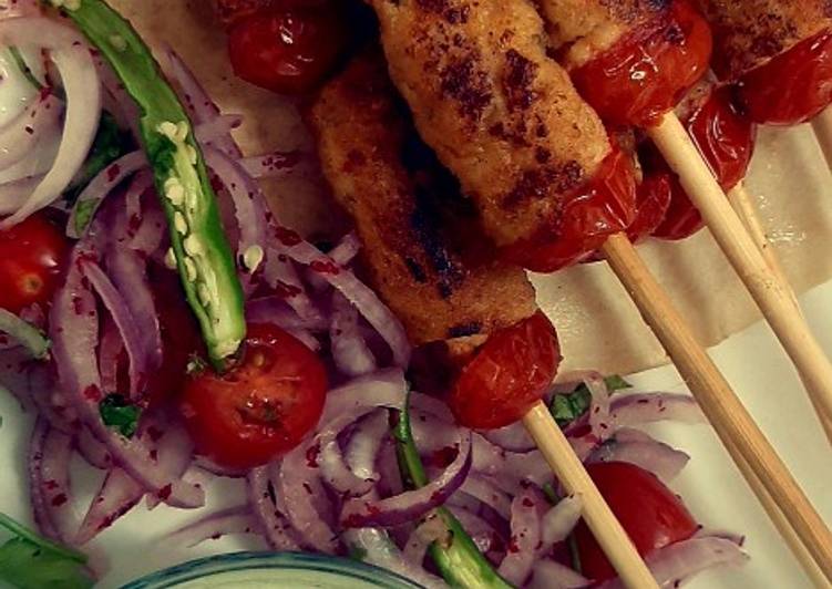Recipe of Quick Turkish style chicken kebabs /Eid Mubarak