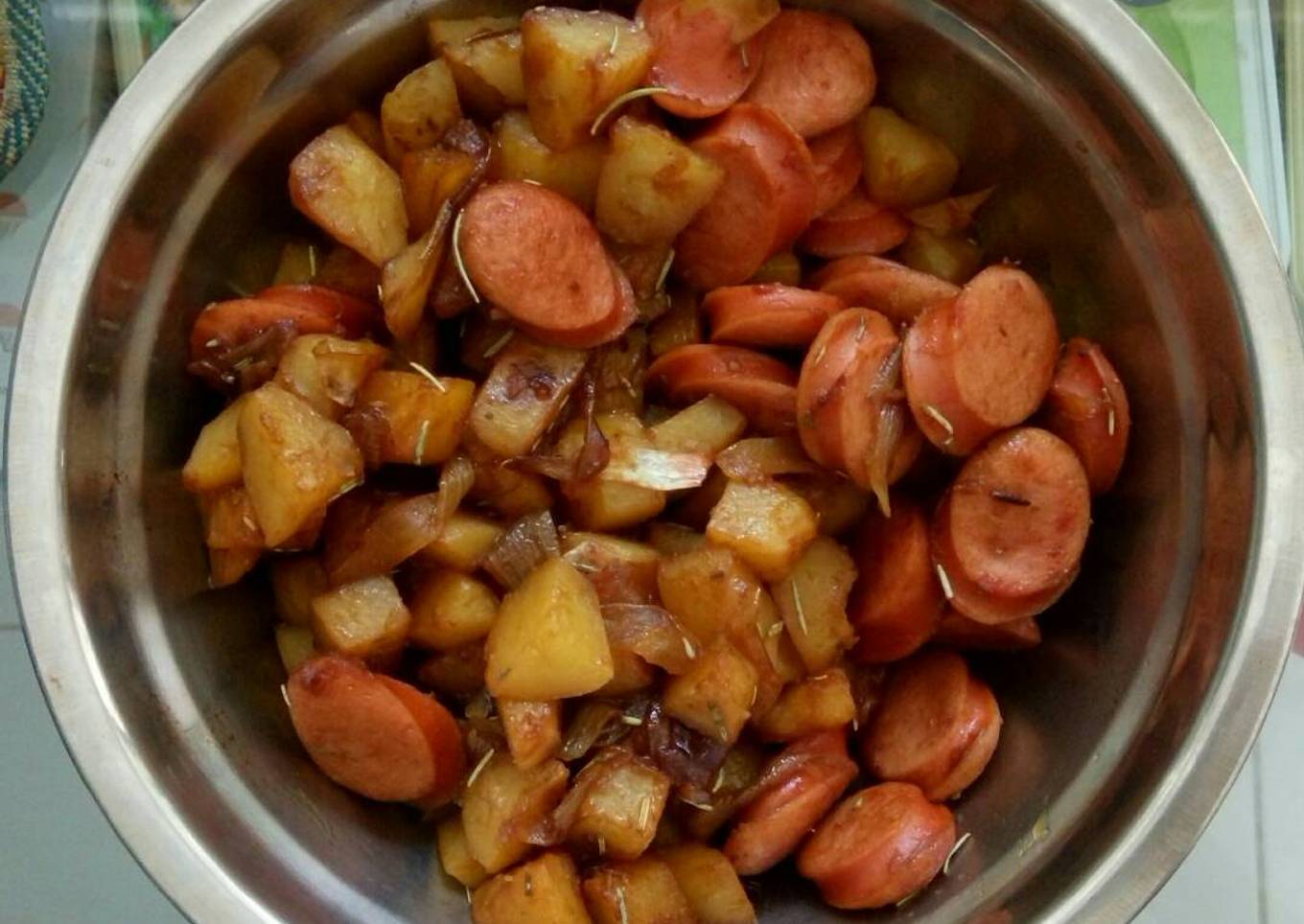 Italian potatoes sausages / Sosis Kentang Italia