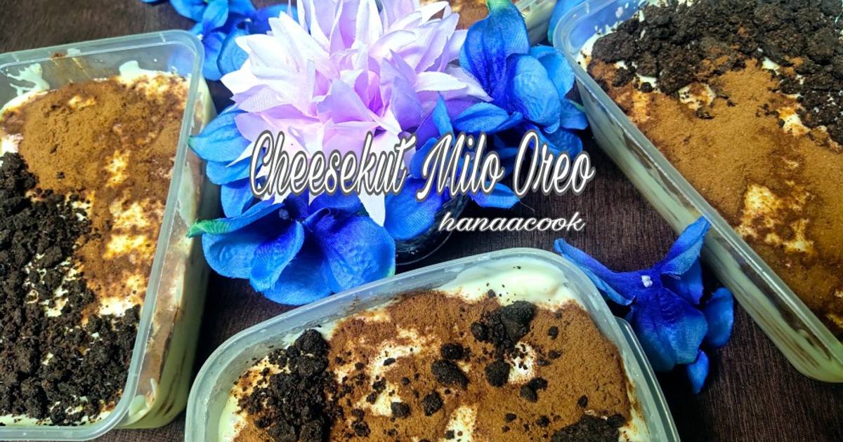 Resipi Cheesekut Oreo Milo Simple Oleh Rh Kitchens Cookpad