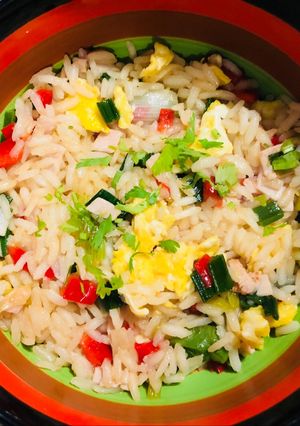 Una foto de Arroz chaufa a mi estilo!!!