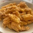Macarrones con queso y salmón improvisados