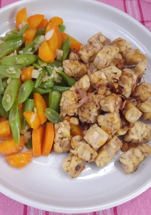 Foto resep Tumis sayur dan orek tempe tanpa garam