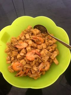 Foto resep Tumis udang tahu tempe