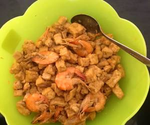 Resep mudah Tumis udang tahu tempe Enak Sederhana