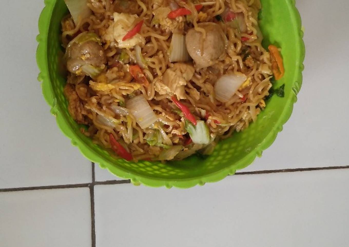 Mie kering goreng spesial