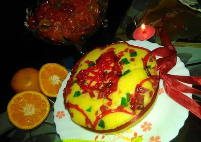 Recipe of Any-night-of-the-week Orange flavour truty fruty cake
