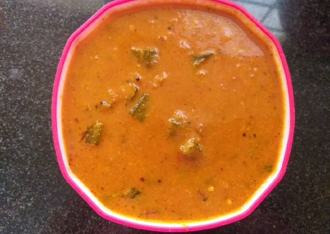 Vendakkai puli kuzhambu/ bhindi stew Recipe by Kameswari Palanisamy ...