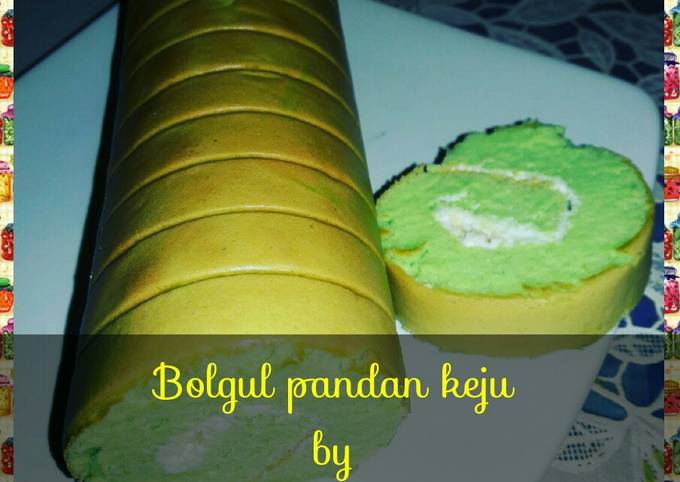 Bolu gulung pandan keju