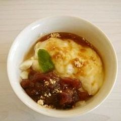 A picture of Easy Douhua (Tofu Pudding) with Soy Milk and Powdered Agar-agar (Anmitsu-style).