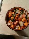 Sweet potato poblano hash