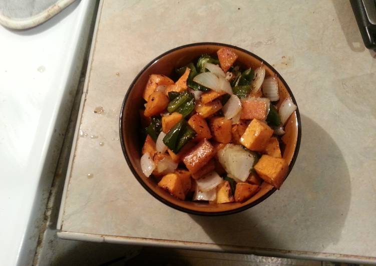 Easiest Way to Prepare Speedy Sweet potato poblano hash