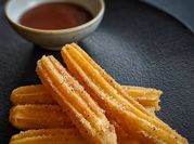 A picture of eggless churros