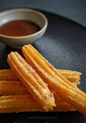 A picture of Eggless Golden and Crisp Churros.