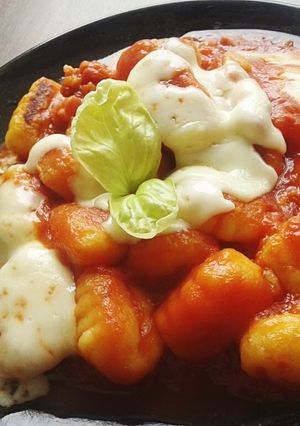 A picture of Gnocchi in Tomato Sauce.