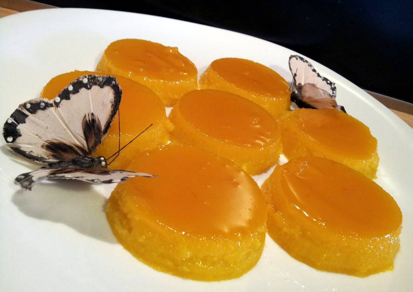 AMIEs Egg Custard with Caramel Topping