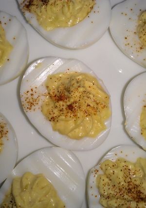 A picture of Creamy Deviled Eggs.