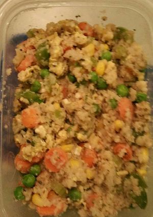 A picture of Cauliflower Fried Rice.