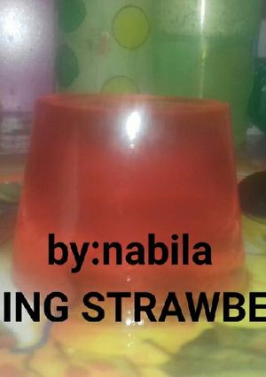 Foto resep Puding strawberry
