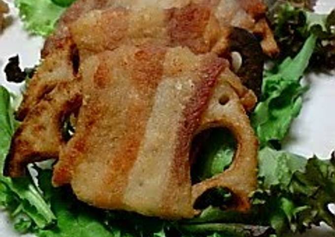 Crispy & Delicious Meat-Wrapped Lotus Root recipe main photo