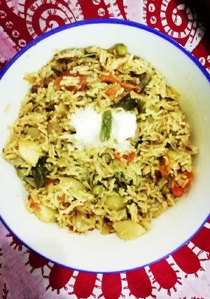 A picture of Veg pulao.