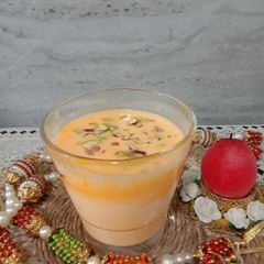 Kesar lassi A picture of Kesar lassi.
