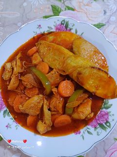 عکسی از دستور 🪷خورشت کدوسبز و هویج با مرغ🪷