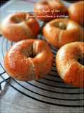 Black Tea Bagels with Cranberry and Cream Cheese