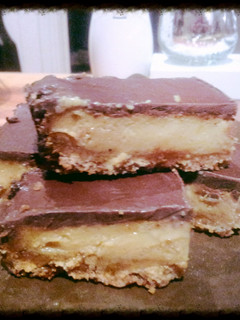 A picture of Chocolate caramel slice.