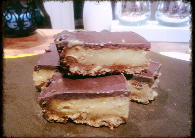 Chocolate caramel slice