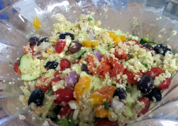 Steps to Cook Speedy Roasted Pepper Greek Salad