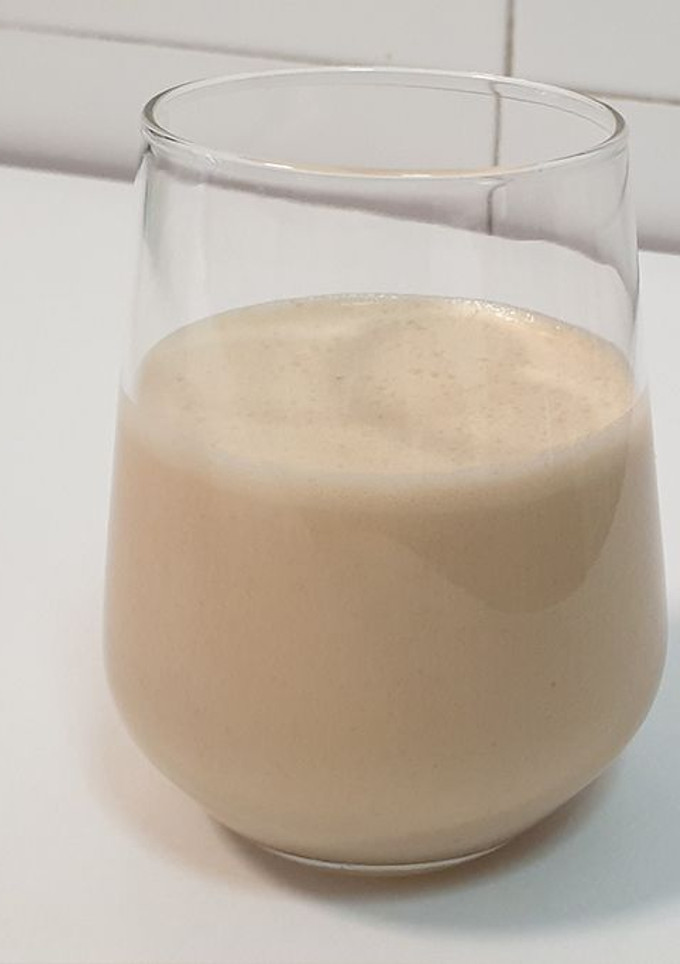 Una foto de Batido de turrón